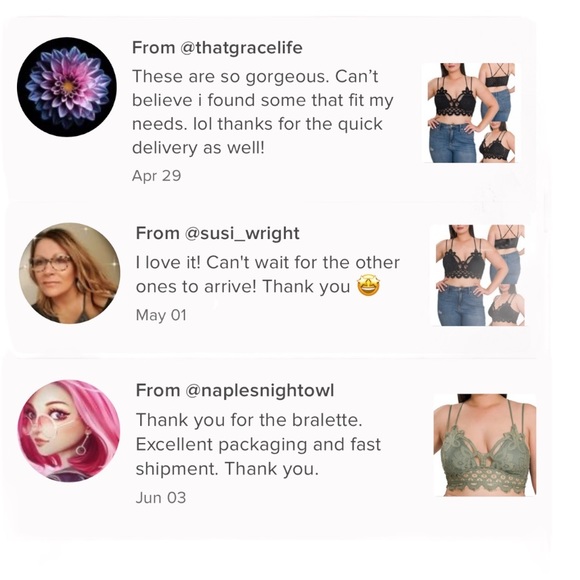 Plus Size Light Mocha Bralette Lace Top with Bra Pads - Picture 3 of 3